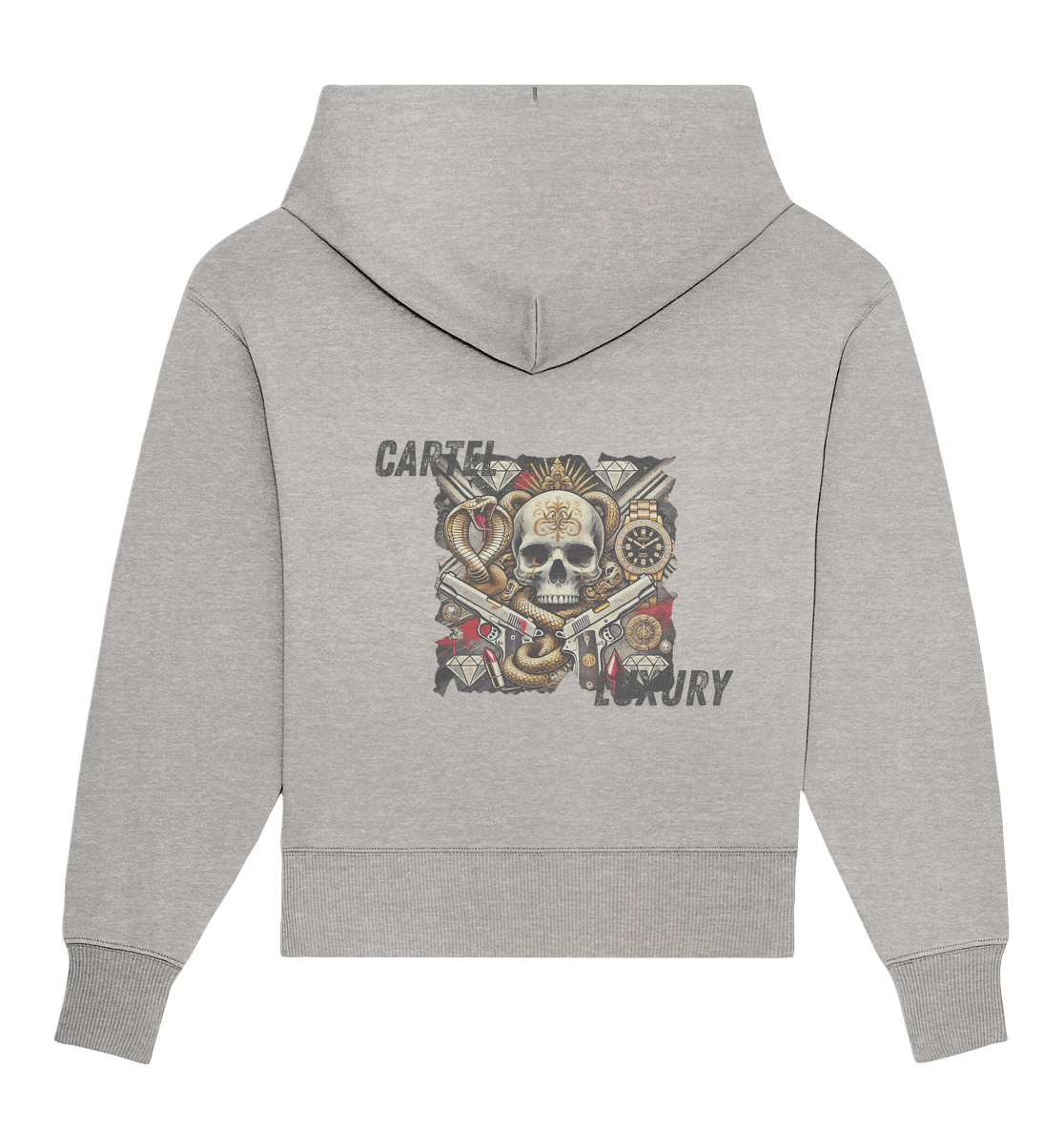 OVERSIZE HOODIE "CARTEL LUXURY" - Organic Oversize Hoodie