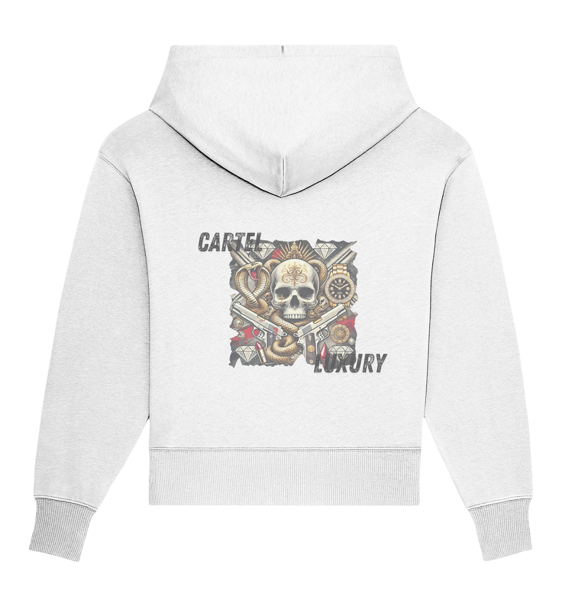 OVERSIZE HOODIE "CARTEL LUXURY" - Organic Oversize Hoodie