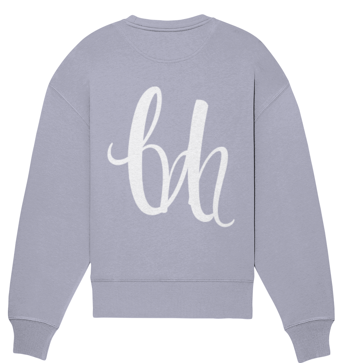 OVERSIZE SWEATSHIRT WITH BIG "UM" TRADEMARK WHITE - Organic Oversize Sweatshirt