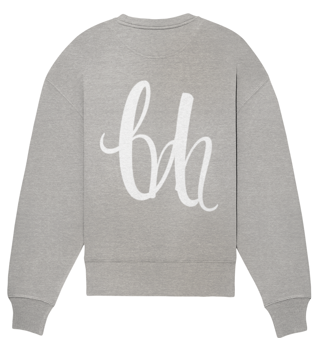 OVERSIZE SWEATSHIRT WITH BIG "UM" TRADEMARK WHITE - Organic Oversize Sweatshirt