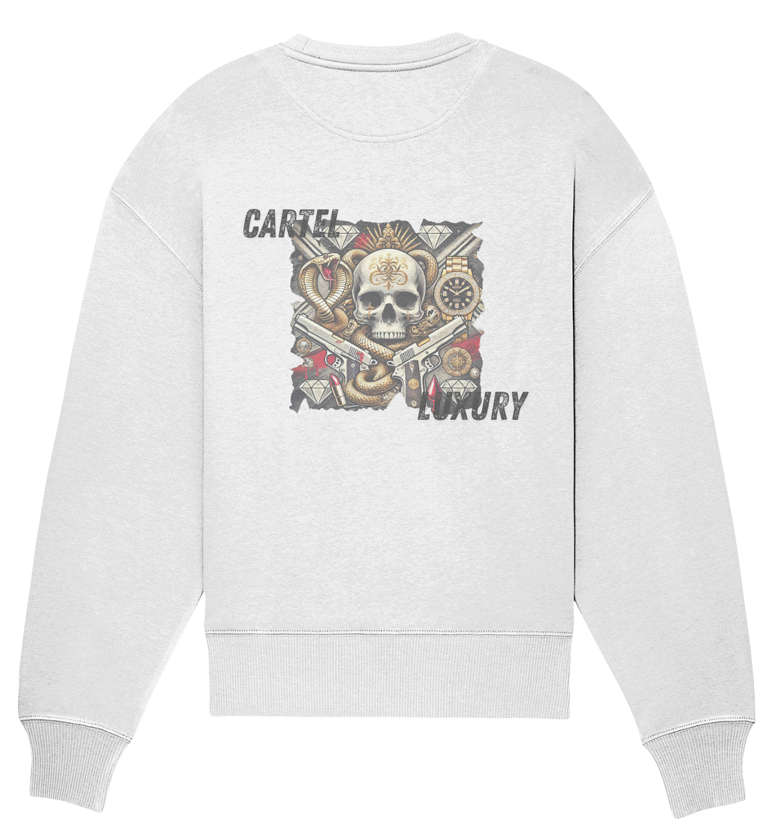 OVERSIZE SWEATSHIRT "CARTEL LUXURY" - Organic Oversize Sweatshirt