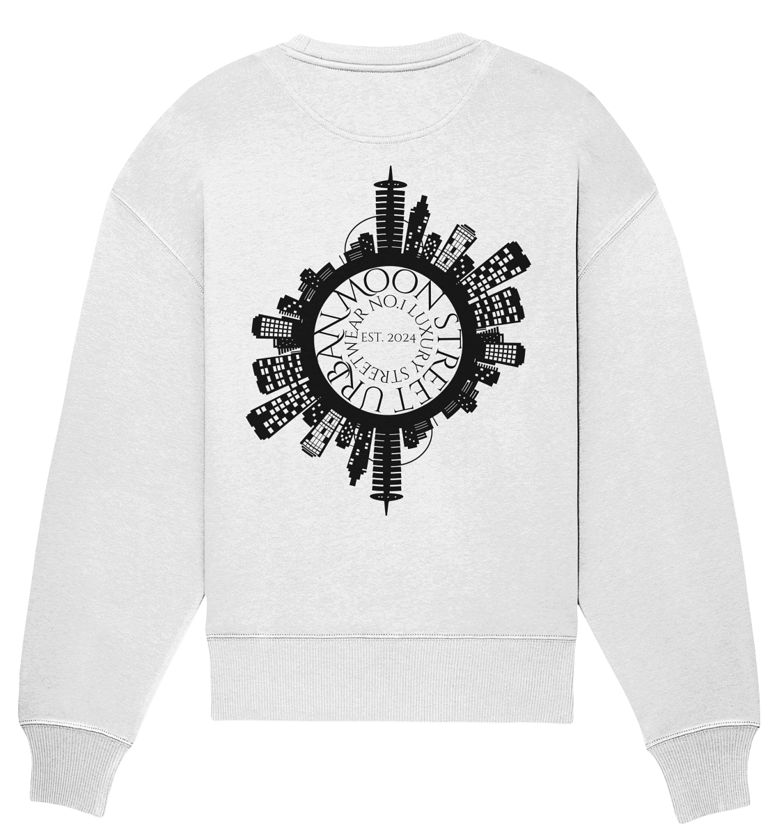 OVERSIZE SWEARTSHIRT "BIG CITY NO.1 LUXURY" - Organic Oversize Sweatshirt