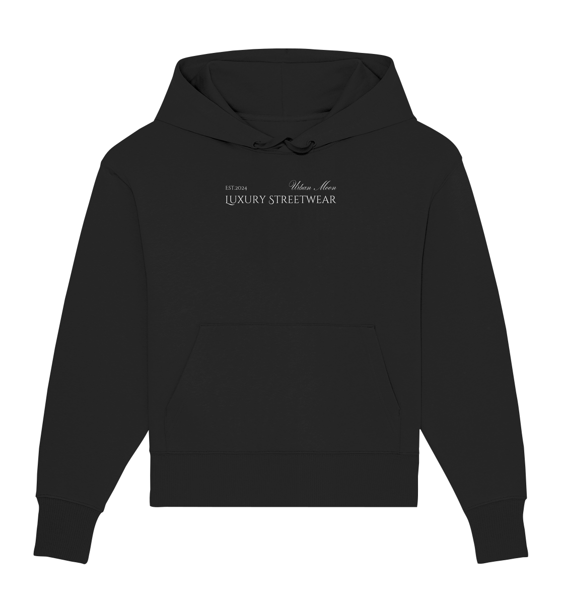 OVERSIZE HOODIE "LUXURY EST.2024" - Organic Oversize Hoodie