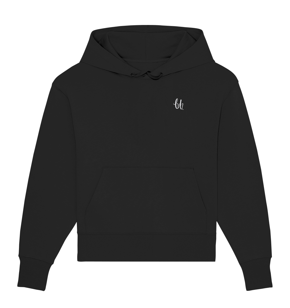 OVERSIZE HOODIE WITH "UM" TRADEMARK WHITE EMPROIDERED